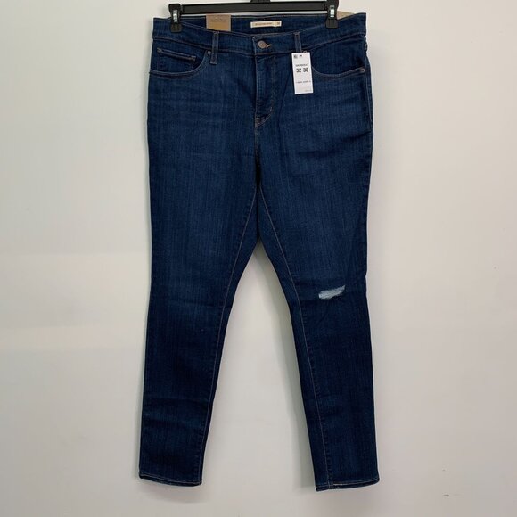 Levi's Women's Jeans Size 14 Stretch Denim 311 Shaping Skinny Jeans Blue W32 - Picture 1 of 8